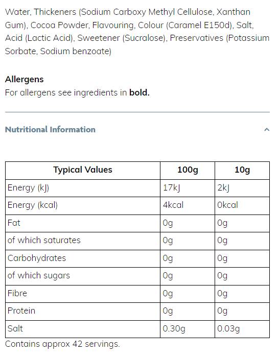 Skinny Syrup | Chocolate Fudge Cake - 425 ml