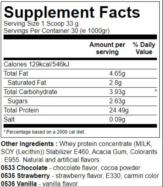 Animal 100% de proteína de suero - 1000 gramos