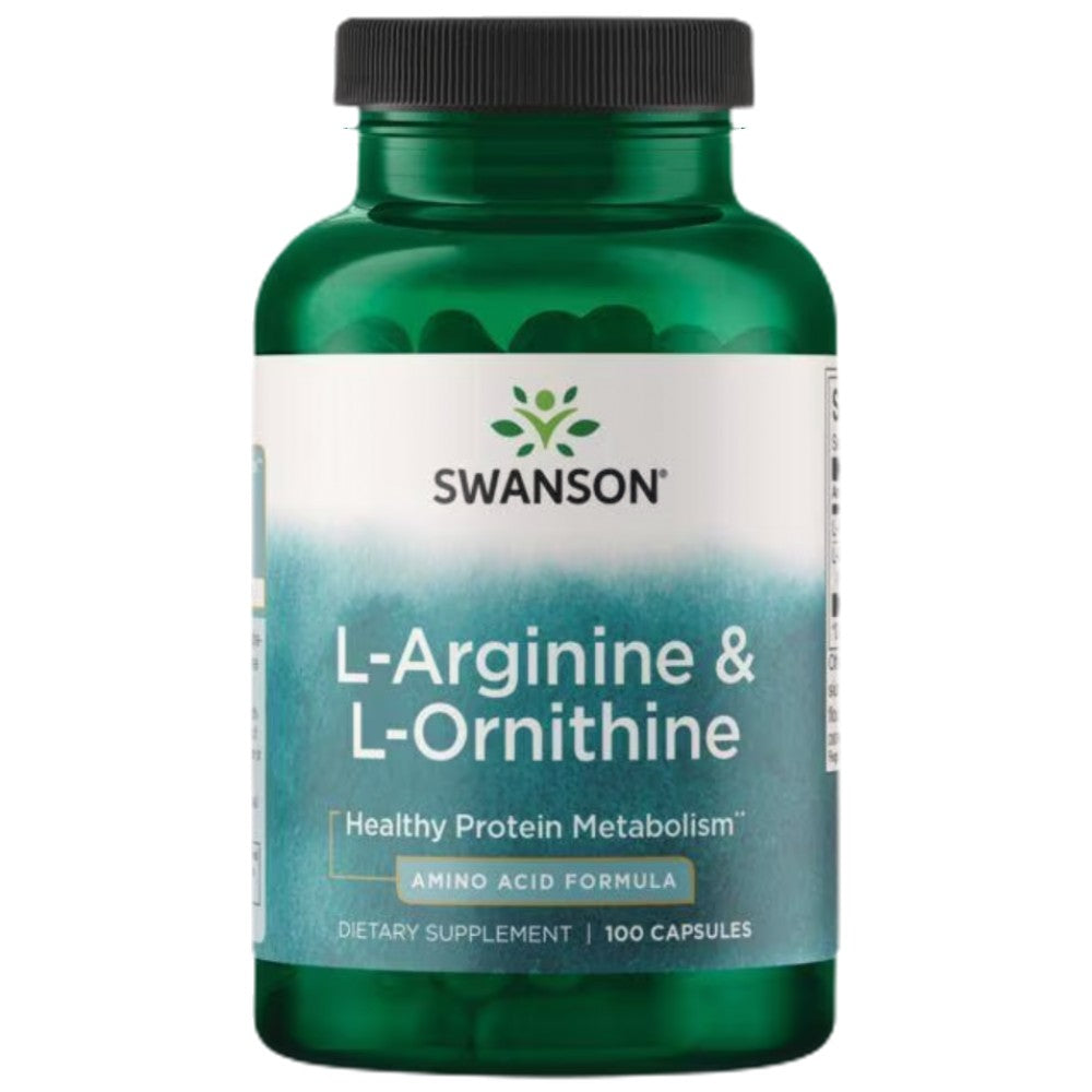 L-Arginina si L-Ornitina - 100 capsule