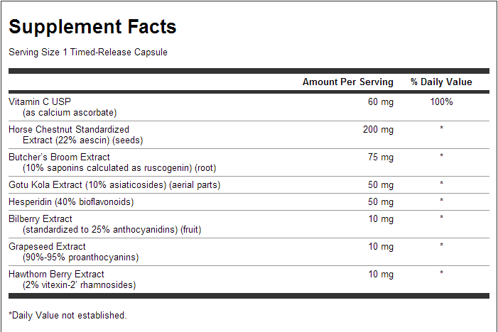 Verspéiten -réng Leg Ven Vinesses - 60 Kapselen