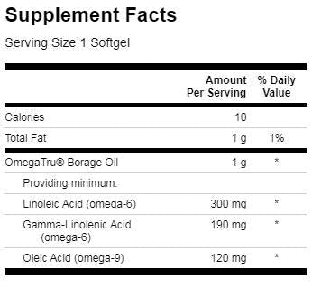 Borage Oil 60 gel capsules