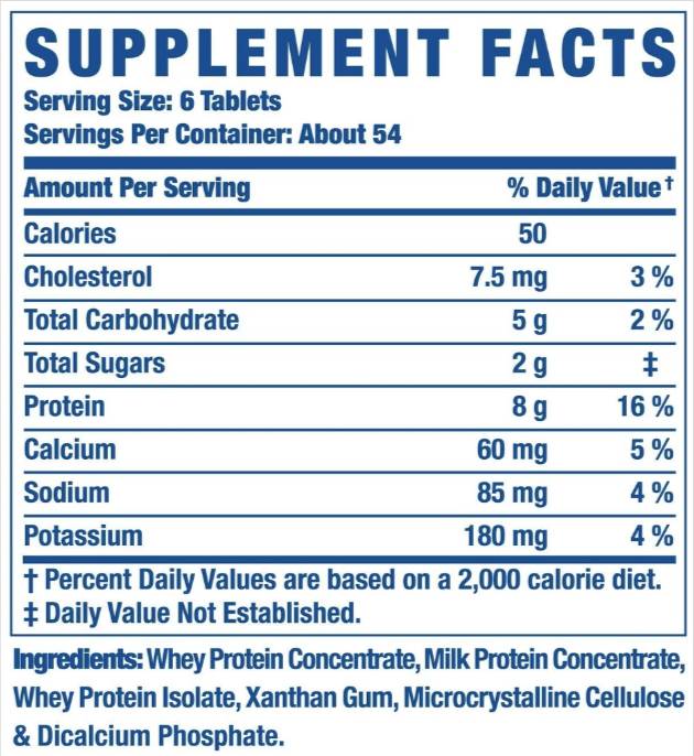 Comprimidos de amino-tab xs / proteínas 325 comprimidos