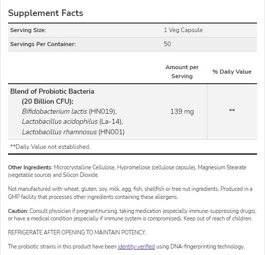 Women's Probiotic 20 Billion - 50 капсули