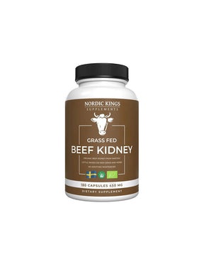 Beef kidneys from grass-fed animals (Organic), 180 capsules Nordic Kings - Nutra Best Europe