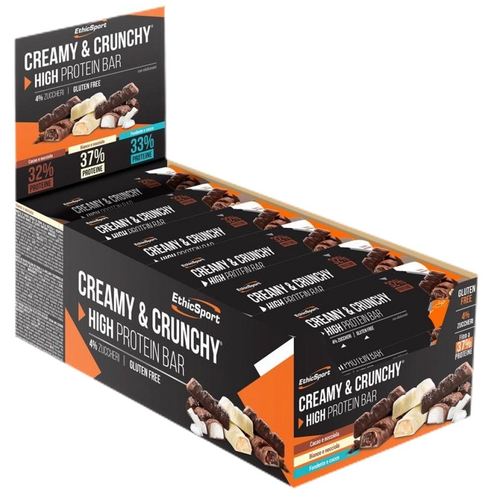 Cremeg & crunchy Héich Proteinbar - 24 x 30 Gramm