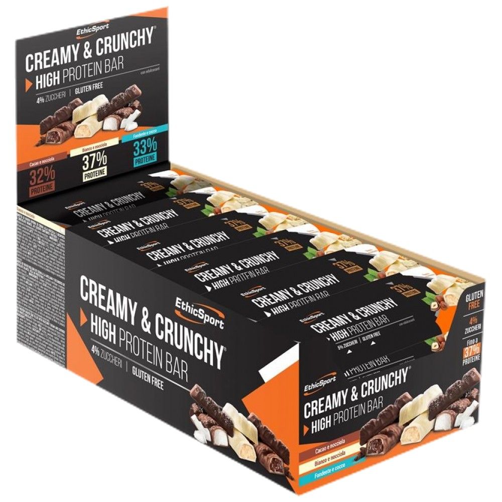 Cremeg & crunchy Héich Proteinbar - 24 x 30 Gramm