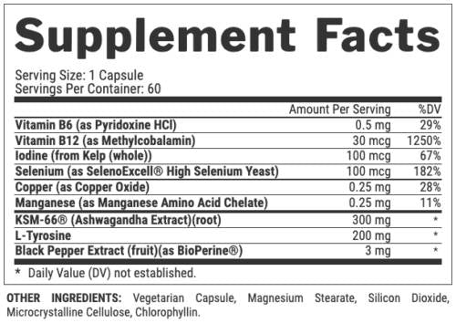 LIPO 6 Czarny tyrolean ultra koncentrat | Formuła metaboliczna tarczycy - 60 kapsułek