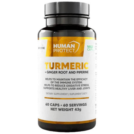 Turmeric with Ginger Root | with 95%Curcuminoids & 5% Gingerols - 60 капсули - Feel You