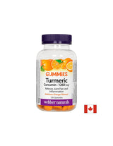 Kurkuma Curcumine Gummies / Kurkuma, 120 gummies met sinaasappelsmaak <tc>Webber Naturals</tc>