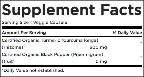 Turmeric și ardei negru - 60 de capsule