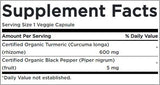 Açafrão e pimenta preta - 60 cápsulas