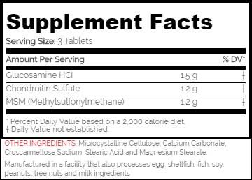 Glucosamine Chondroitin mat MSM - 180 Pëllen