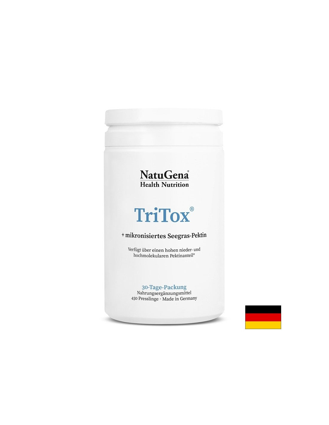 Pentru susținerea imunității și a greutății corporale normale - TriTox® (complex de Chlorella și pectină din alge marine), 450 de comprimate