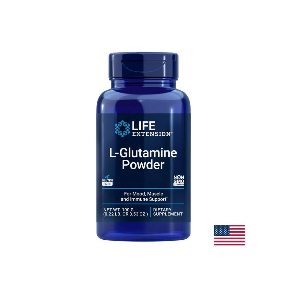 Per supportare i muscoli e la funzione intestinale - L -glutammina, polvere da 100 g