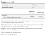 Vitamin E-400 IU D-Alpha-100 gel capsules