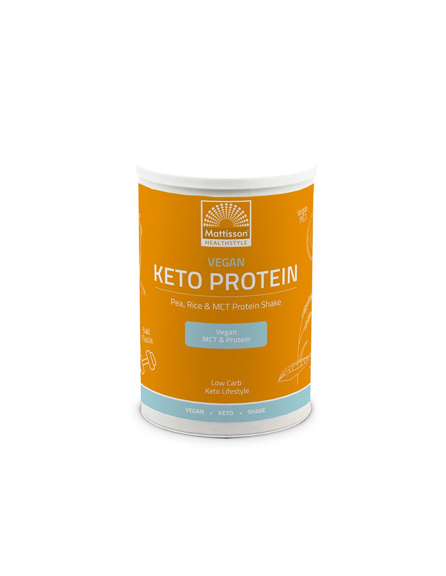 Веган Кето протеинов шейк - грах, ориз, MCT, 350 g прах Mattisson Healthstyle - Feel You