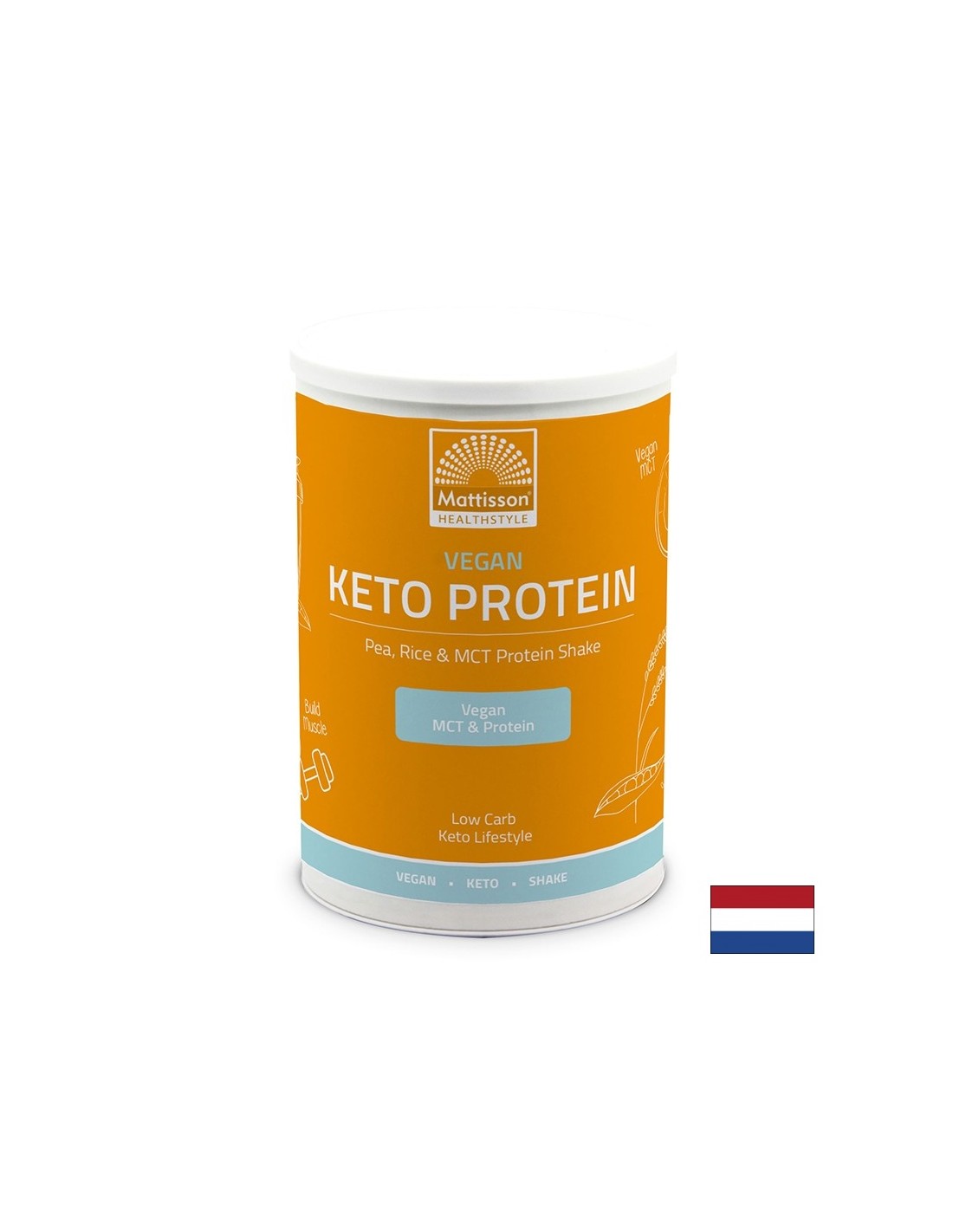 Vegan Keto Protein Shake - Peas, Rice, MCT, 350g Powder Mattisson Healthstyle