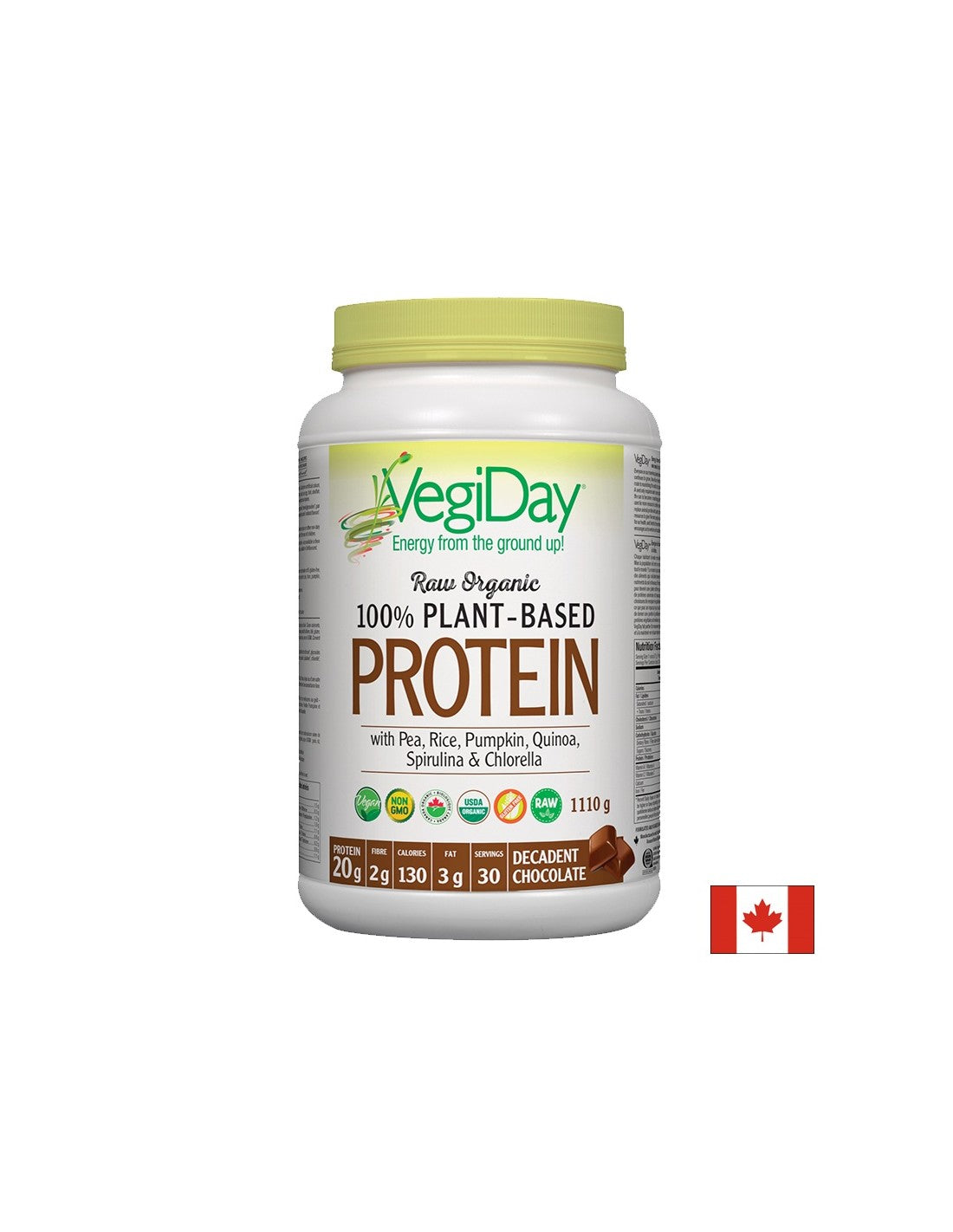100% protein na bázi rostlin - čokoláda - 1110 gramů
