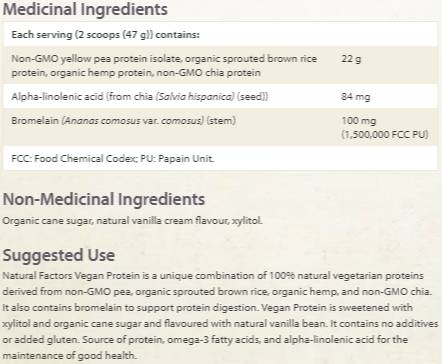 Vegan Protein Factors 340 grams