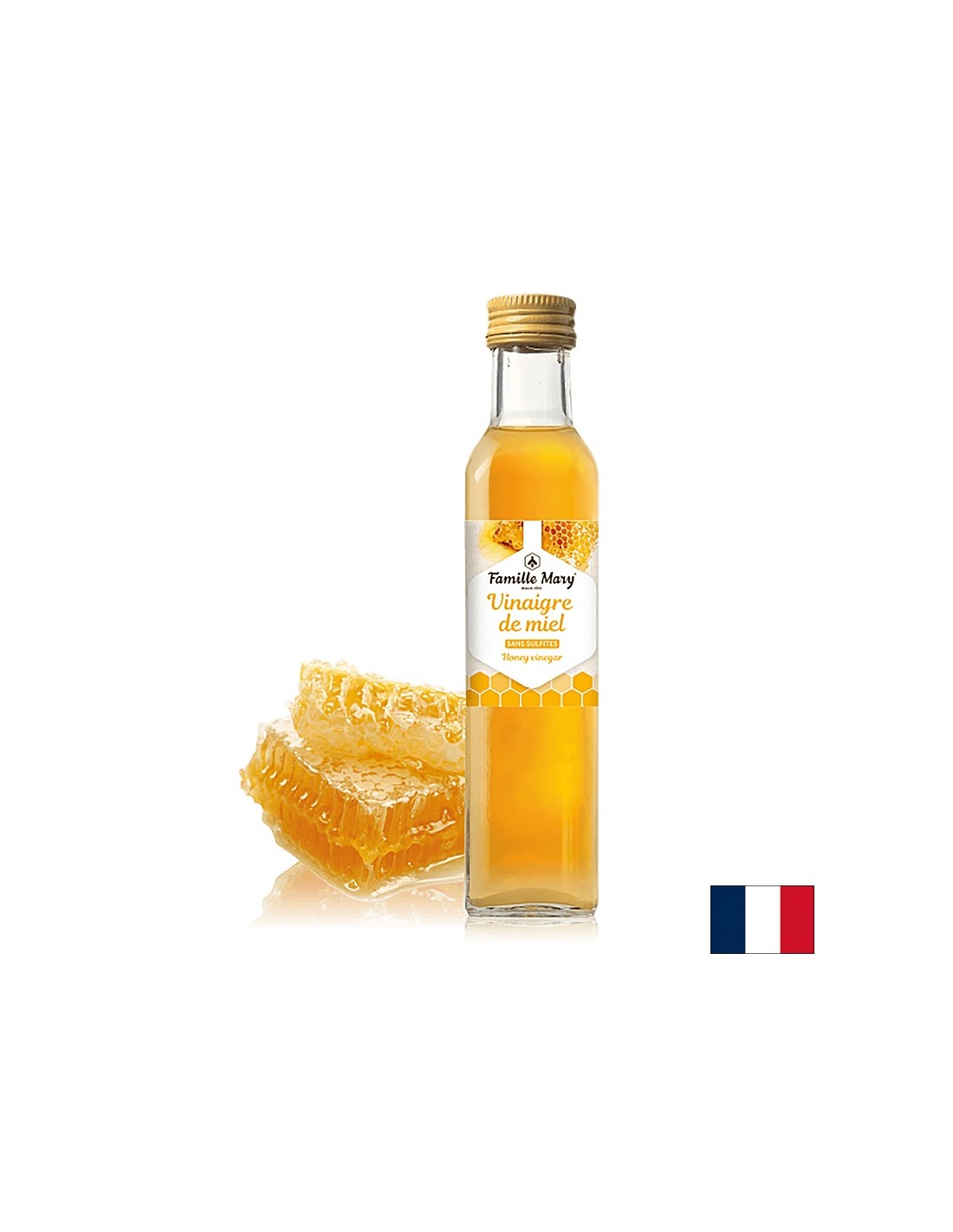 Honey vinegar (without sulfites) - Vinaigre de miel, 250 ml