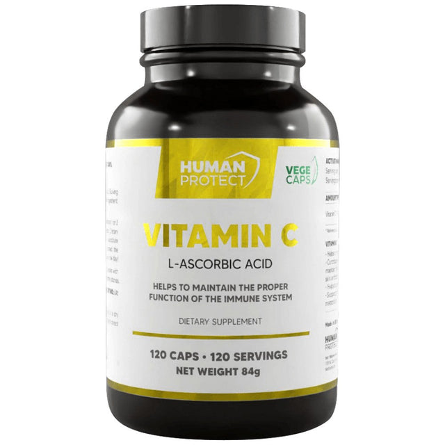 Vitamin C 500 mg | L-Ascorbic Acid - 120 капсули - Feel You