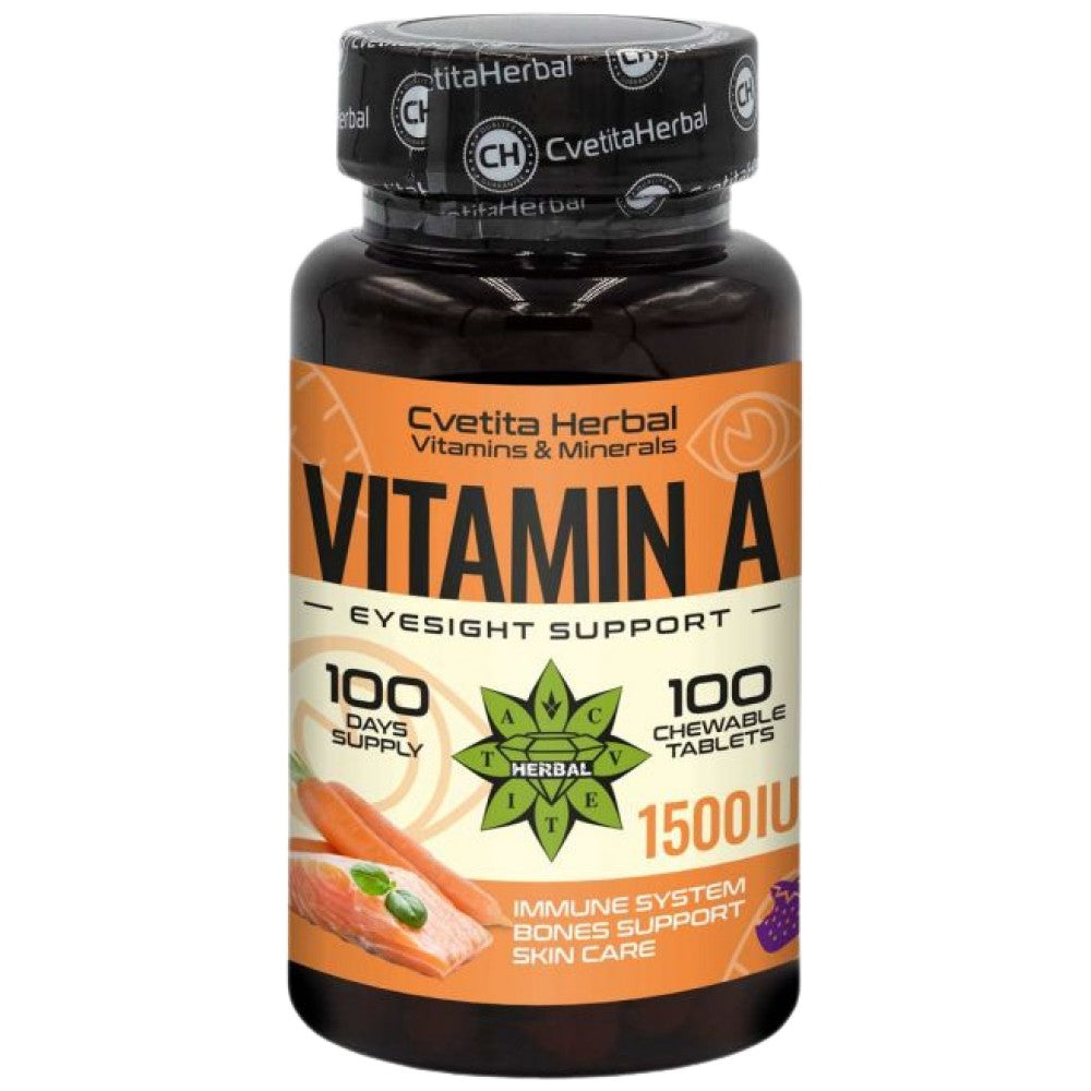 Vitamin A 1500 IU 100 Chewing Tablets