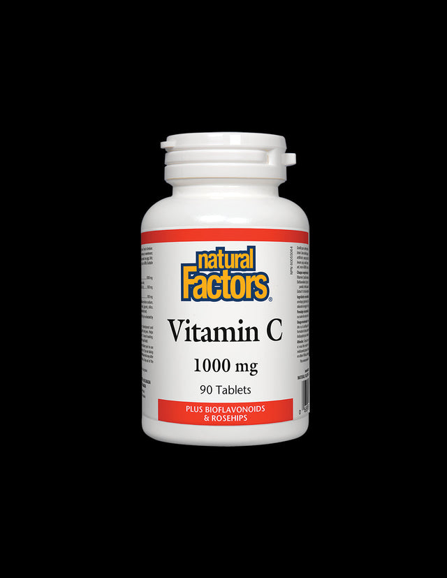 Vitamin C 1000 mg Bioflavonoids and Rosehips / Витамин С 1000 mg с Шипка и Биофлавони x 90 таблетки Natural Factors - Feel You