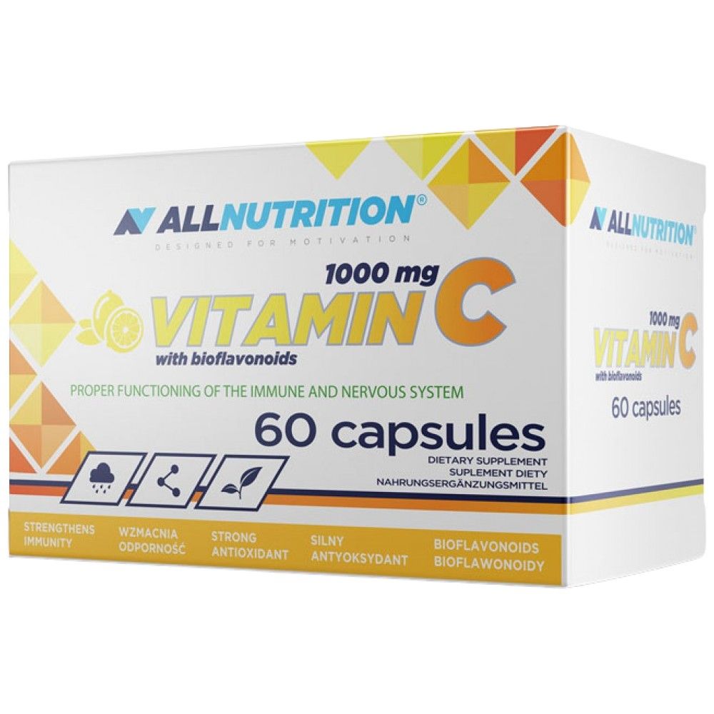 Vitamine C 1000 mg | Avec des bioflavonoïdes - 60 capsules