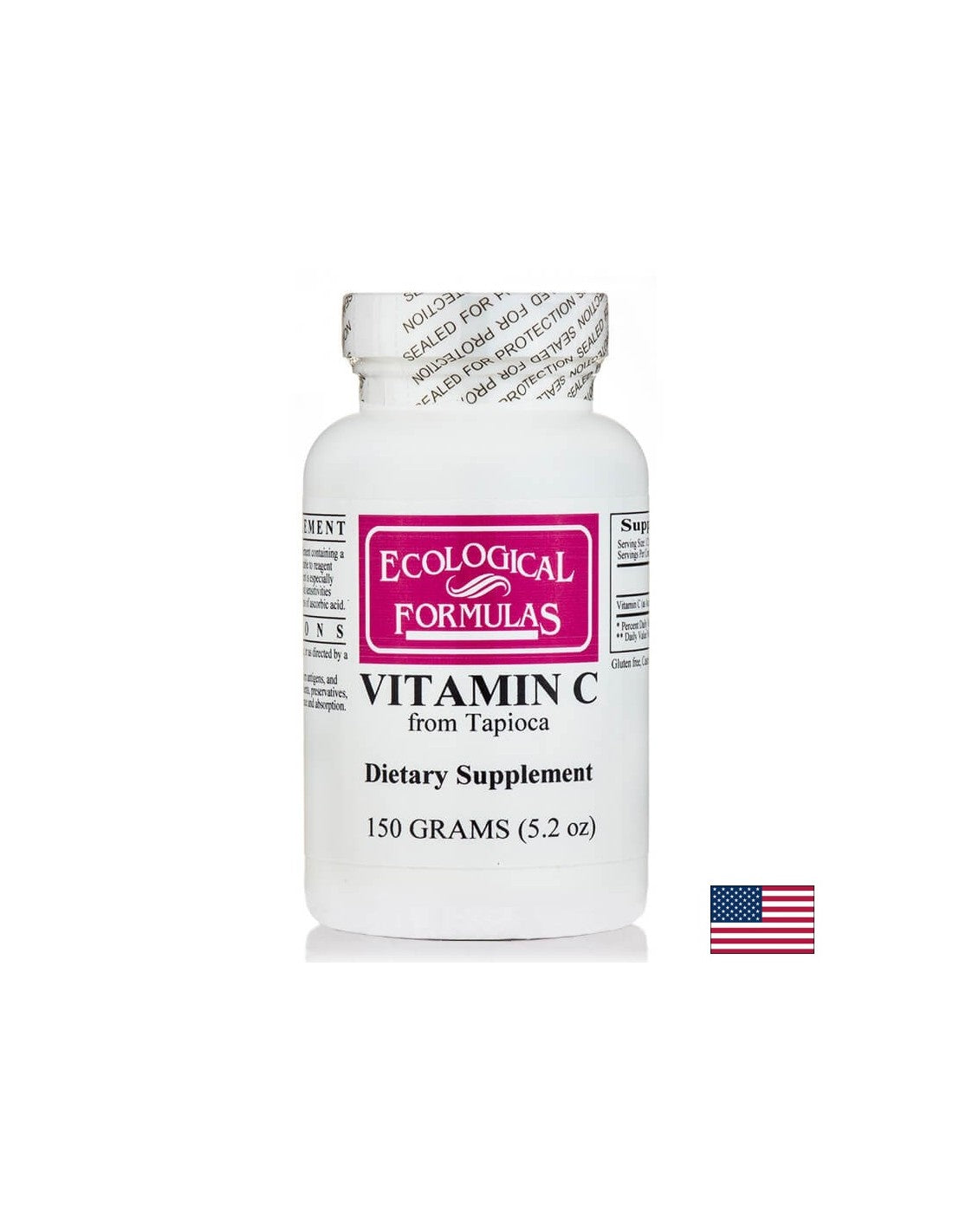 Vitamin C from tapioca - Immunostimulator and antioxidant, 150 g powder