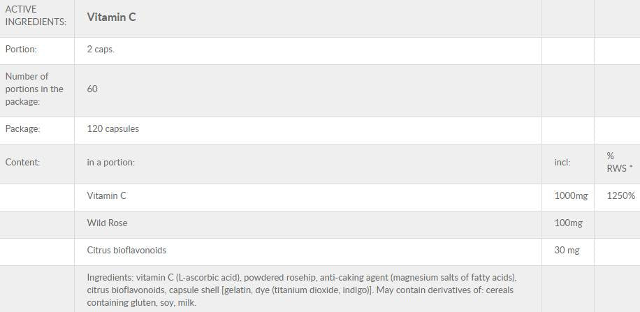 Vitamin c + 120 Kapselen