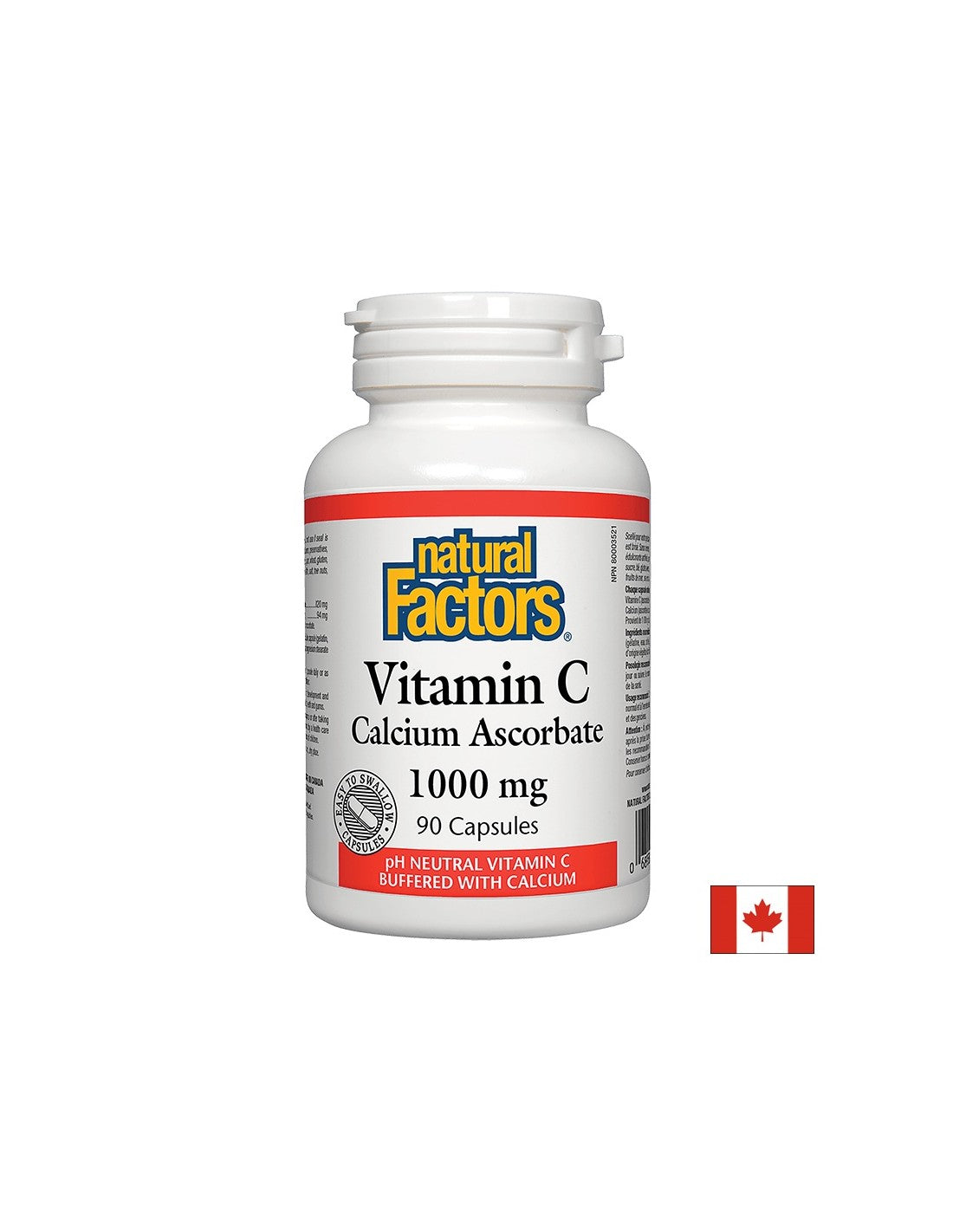 Vitamine C 1000 mg | Calcium ascorbaatdoppen - 90 capsules