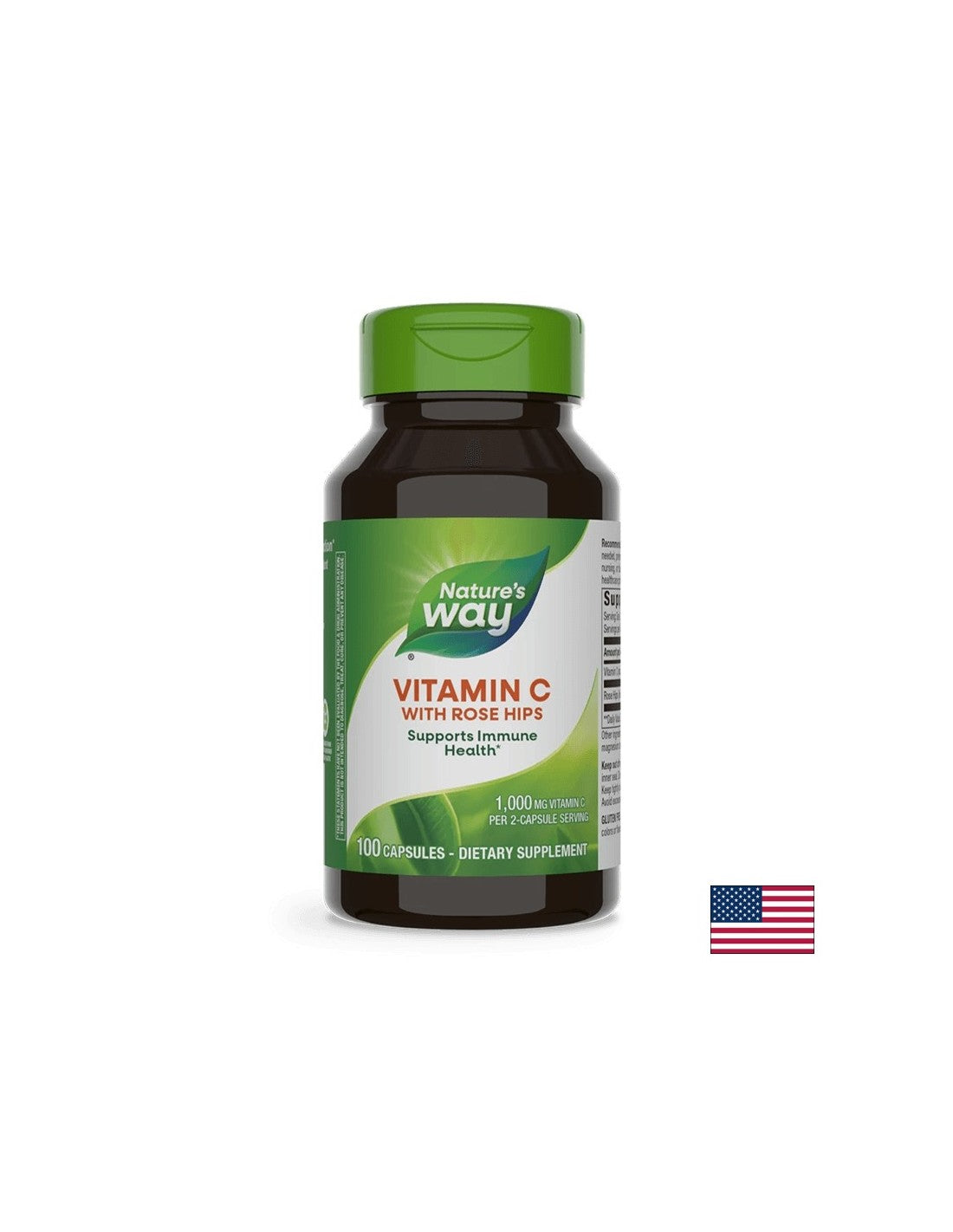 Vitamina C con fianchi di rose 500 mg - 100 capsule