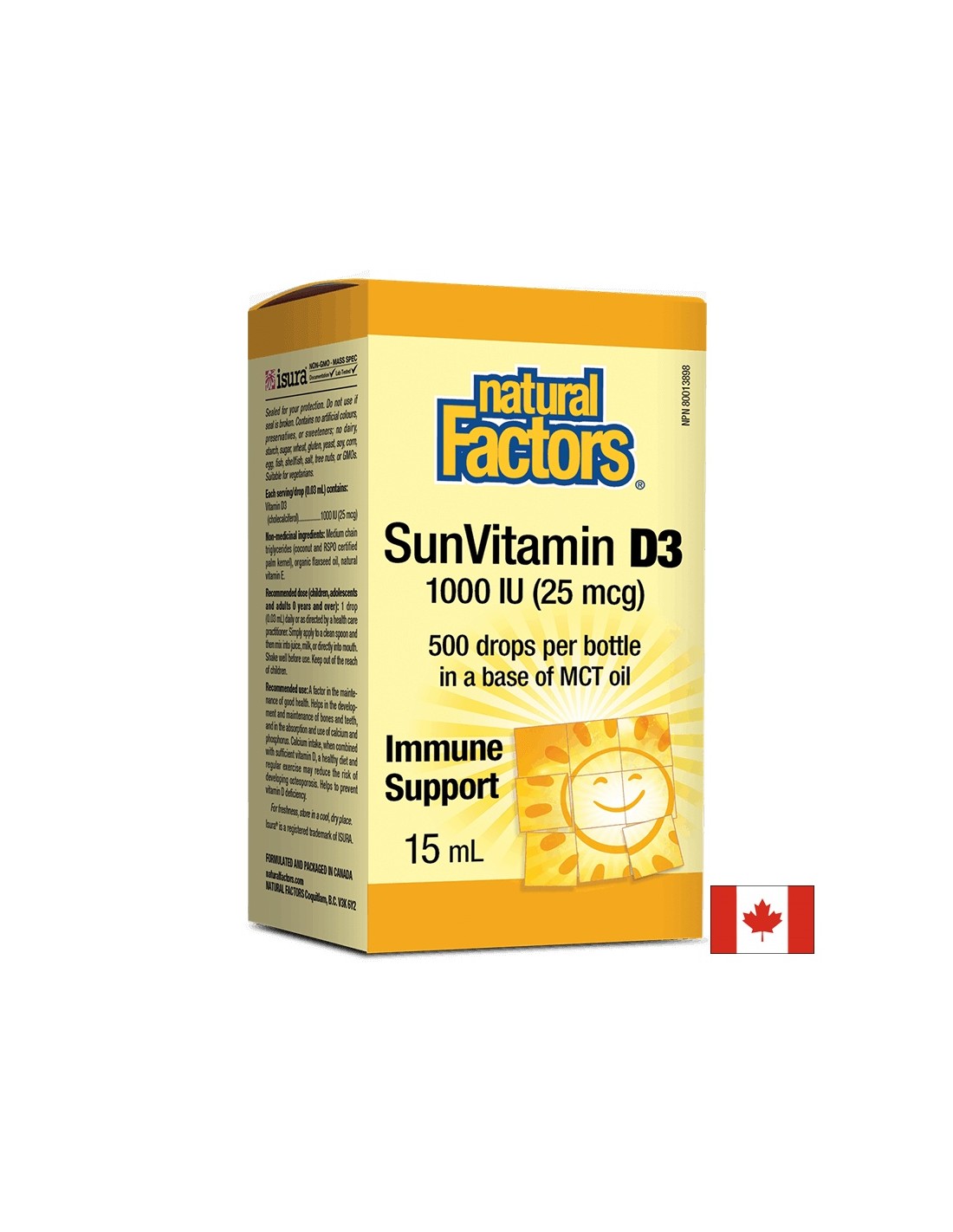 Vitamina D3 1000 UI Drops - 15 ml