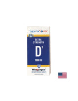 Vitamin D3 25 µg - bone system and immunity, 100 sublingual tablets Superior Source