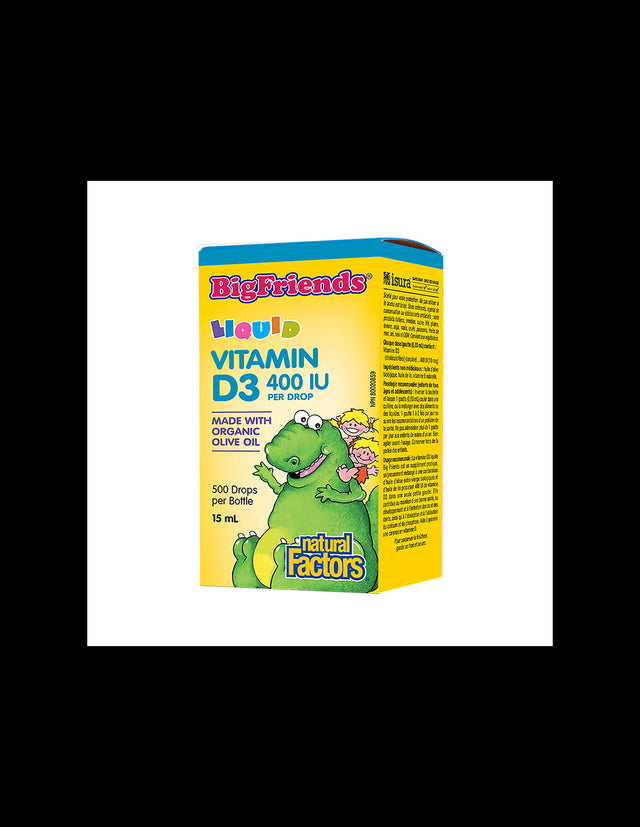 BigFriends Liquid Vitamin D3 for Kids 400 IU - 15 мл - Feel You