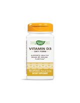 Vitamino D3 sausa forma/ vitaminas D3 (sausas) 400 Iu x 100 kapsulių gamtos būdas