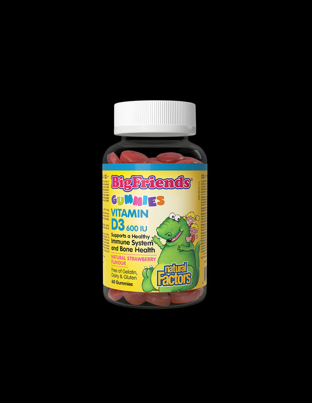 BigFriends Vitamin D3 for Kids 600 IU - 60 желирани бонбони - Feel You