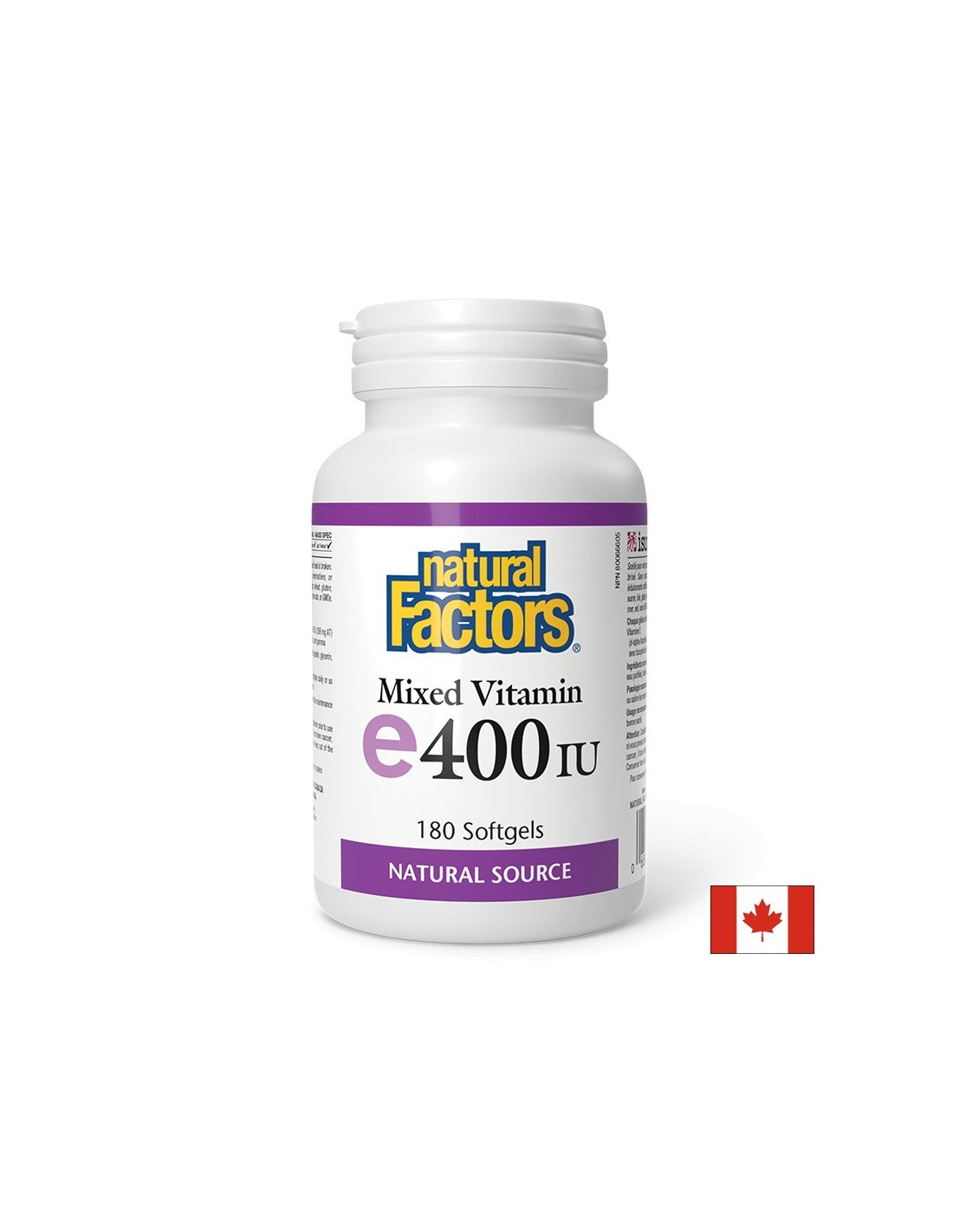 Vitamin E (tocopherol mix) - antioxidant, 268 mg/ 400 IU Natural Factors