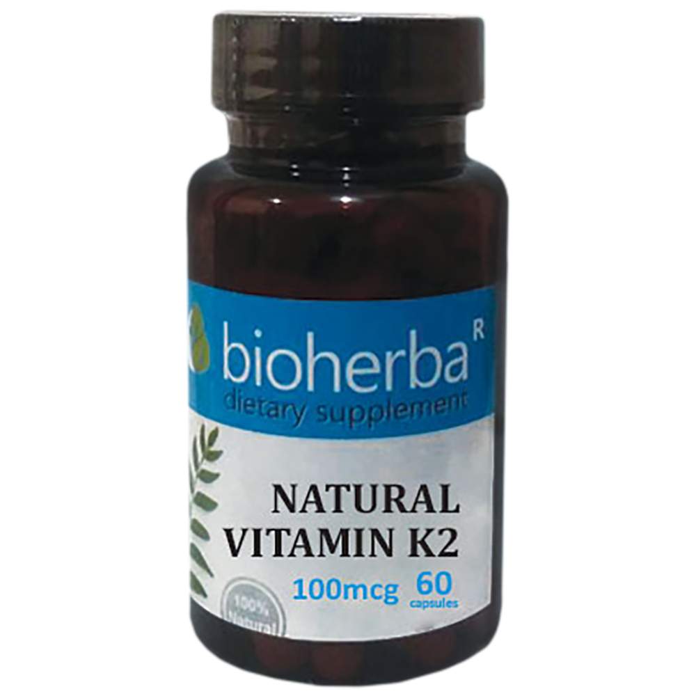 Natural Vitamin K2 100 MCG - 60 capsules