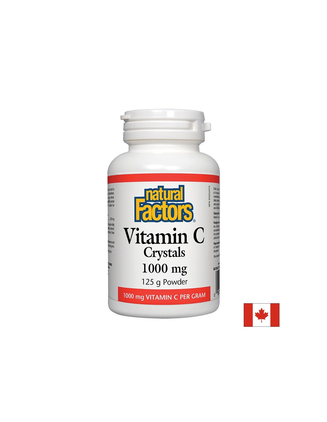 Vitamine C 1000 mg kristallen - 125 gram