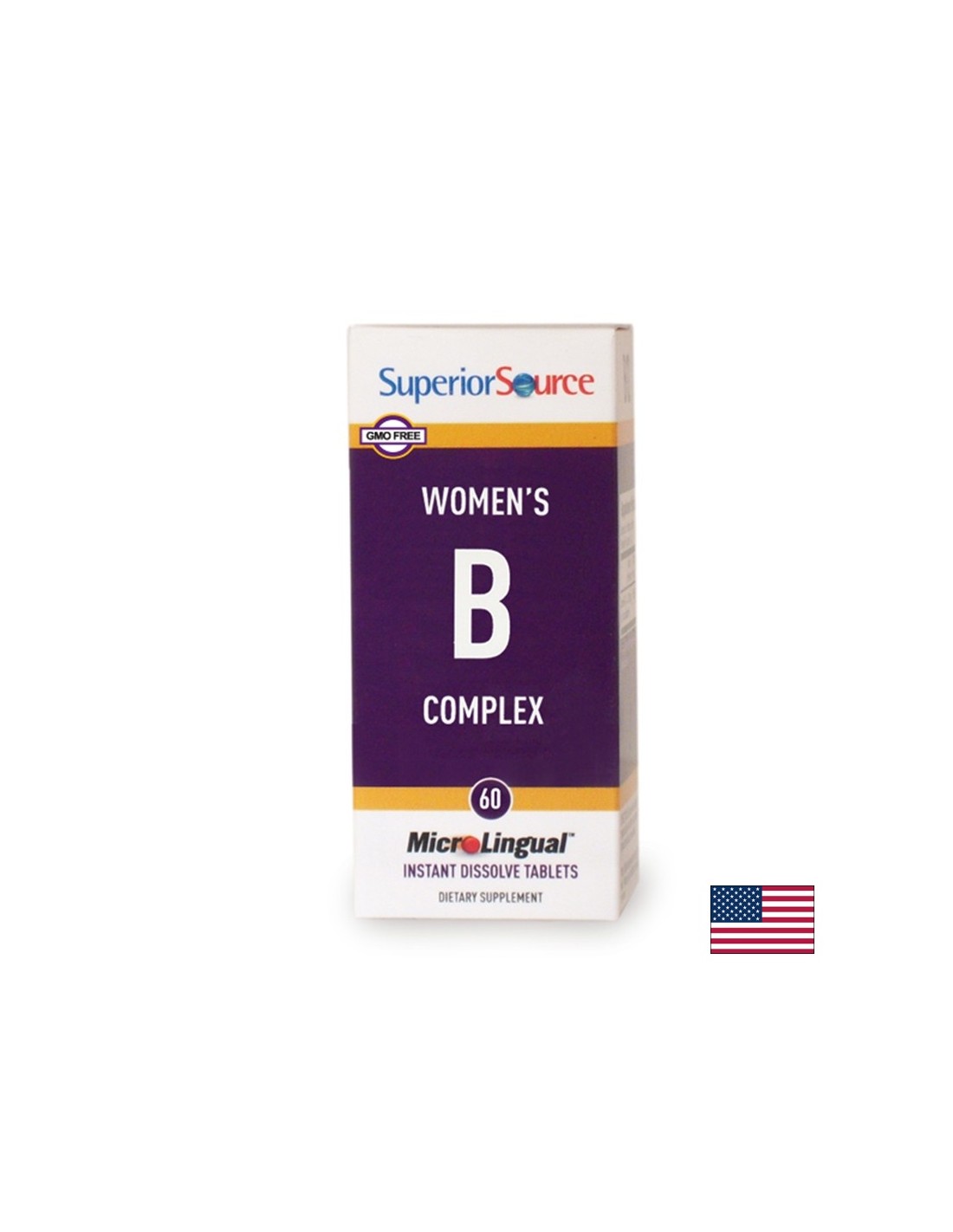 Kompleks vitamina B za žene, 60 sublingvalnih tableta <tc>Superior Source</tc>