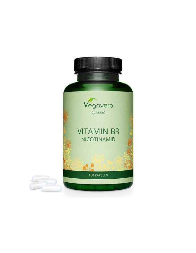 Витамин В3 (Никотинамид) - Vitamin B3 Nicotinamid, 180 капсули - Feel You