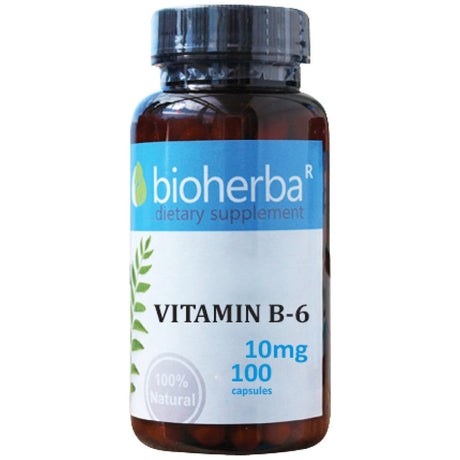 Vitamin B-6 10 mg | Pyridoxine - 100 капсули - Feel You