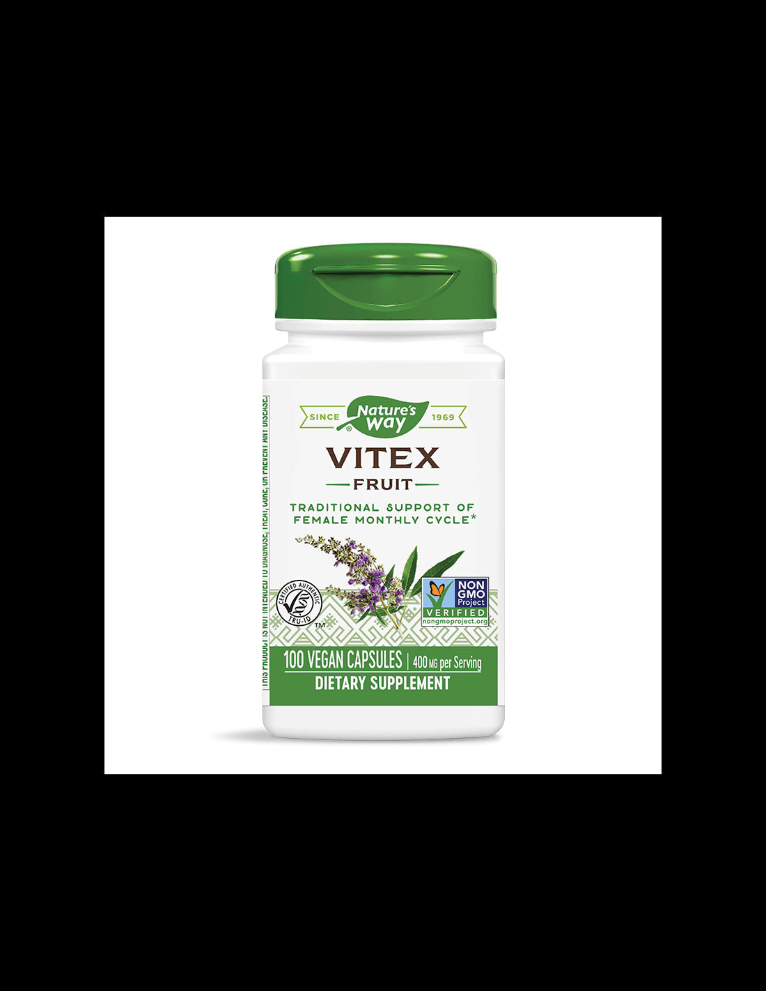 Vitex Fruit/ Витекс (плод) 400 mg x 100 капсули Nature’s Way - Feel You