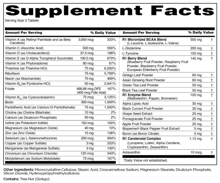 Vyrų traukinys kasdienis multivitaminas | 50 ir daugiau ingreditų - 90 tablečių