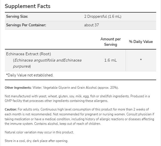 Echinacea Liquid Extract - 59 ml