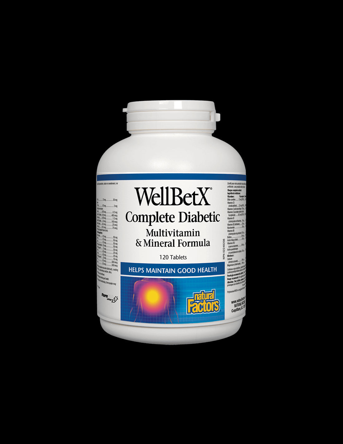 WellBetX® Complete Diabetic/ Мултивитамини за диабетици x 120 таблетки Natural Factors - Feel You