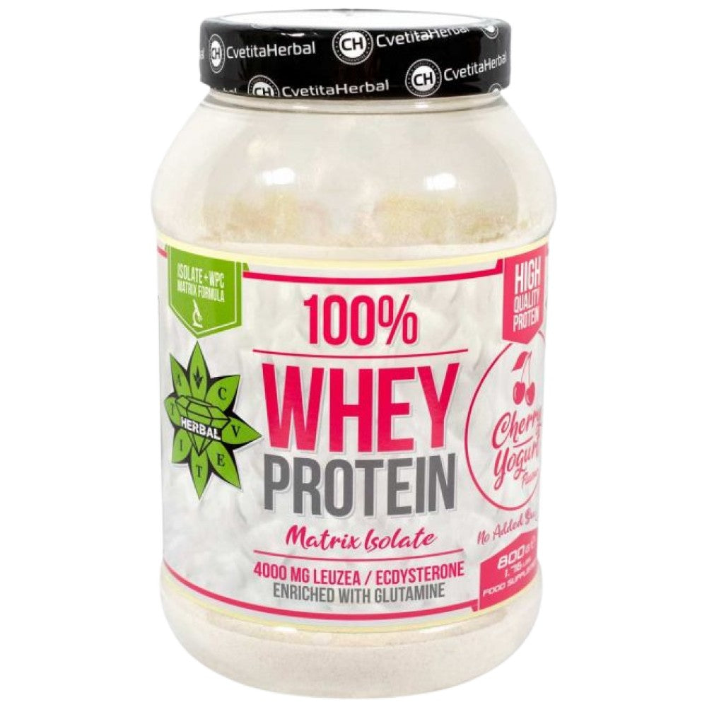 100% Whey Protein Isolate Matrix with Levzea | Cherry Yogurt - 800 грама - Feel You