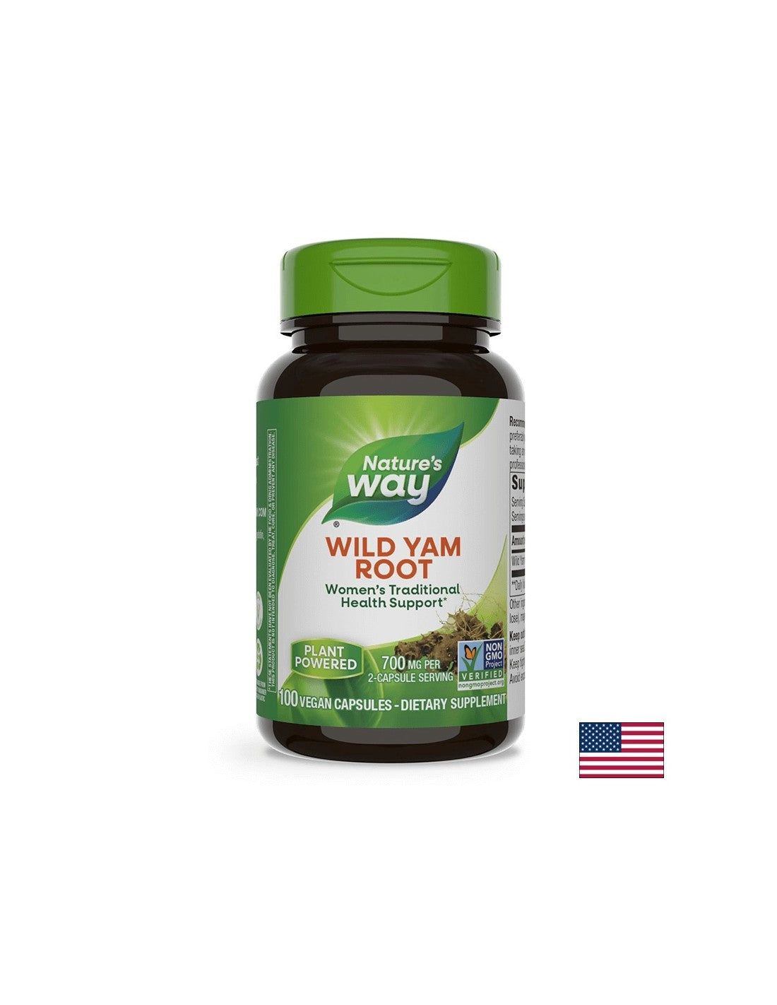 Wild Yam Root 425 mg - 100 capsules