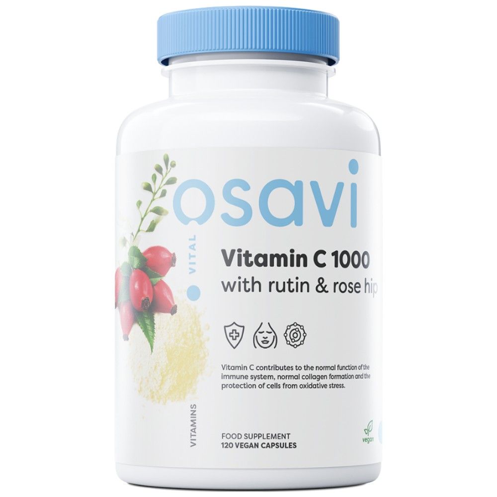 Vitamin C 1000 | with Rutin & Rose Hip - 120 капсули